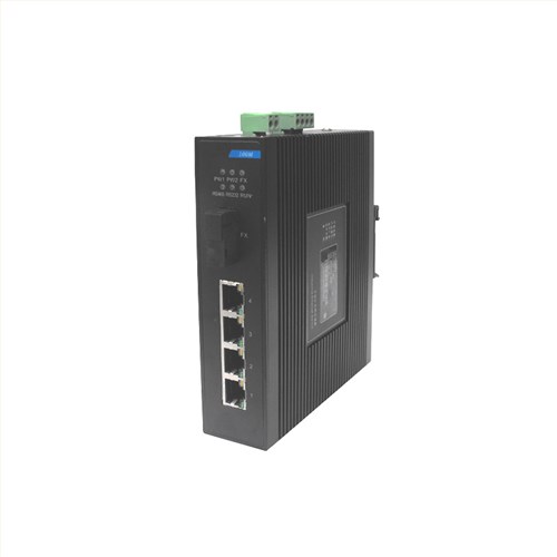 百兆1光4电网管型工业交换机